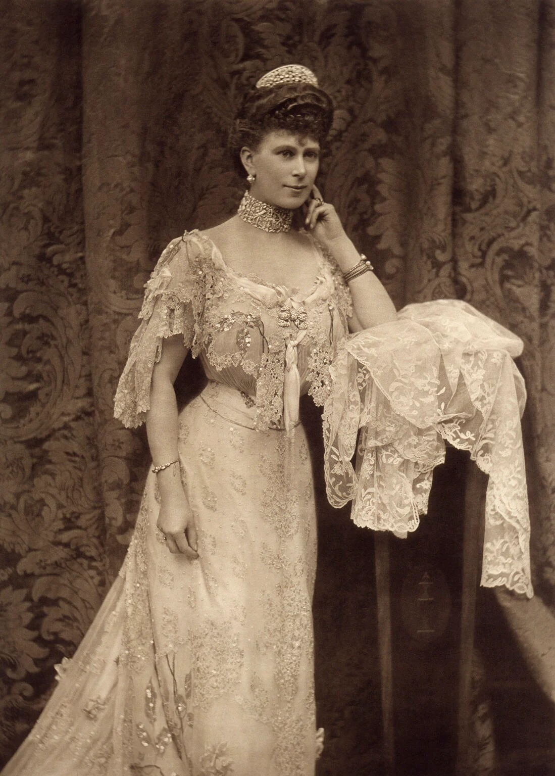 Queen Mary of Teck, photographed in 1905.